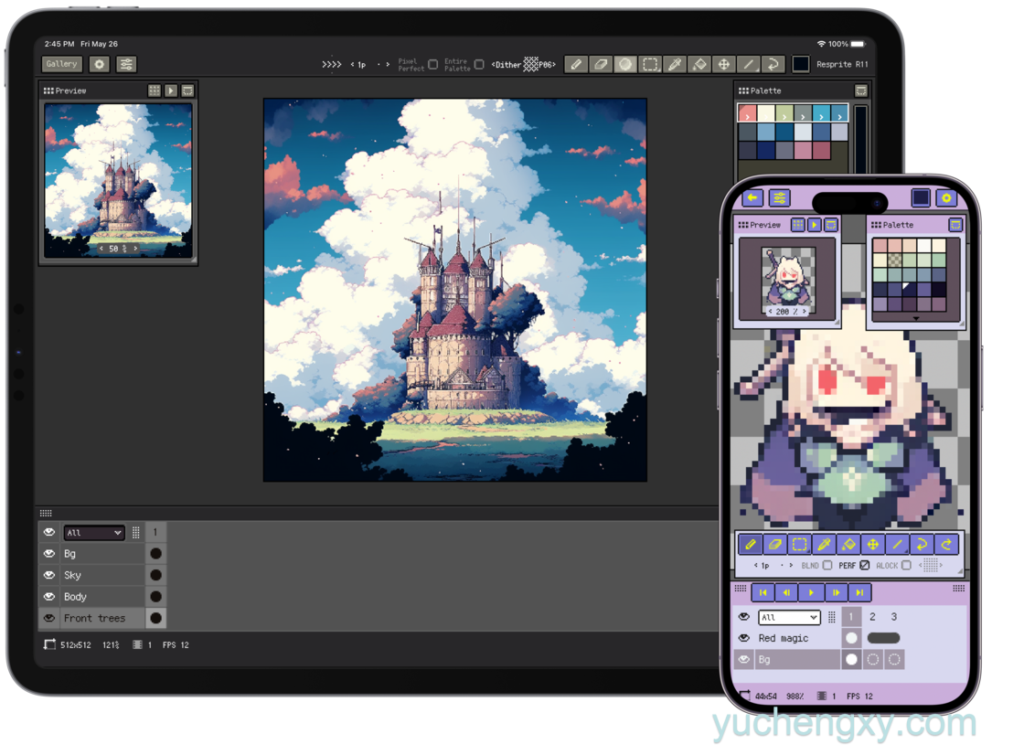 DLC内购完整版-​​​​​​Resprite: pixel art studio iOS苹果手机软件下载