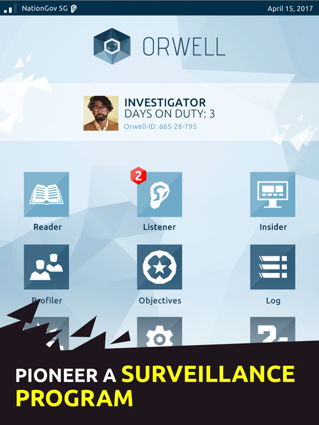 奥威尔：无所遁形  Orwell: Keeping an Eye On You iPad/iOS苹果手机游戏下载 解谜-第1张