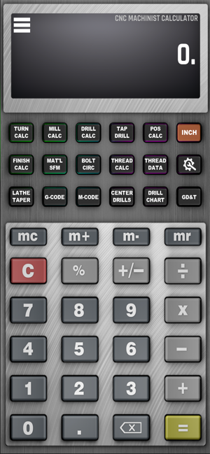 CNC Machinist Calculator Pro iOS苹果手机软件下载 效率-第1张
